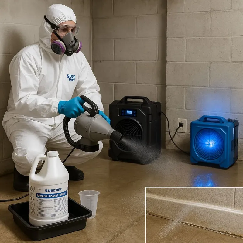 Sanitization and Odor Removal process in Sullivan City, TX